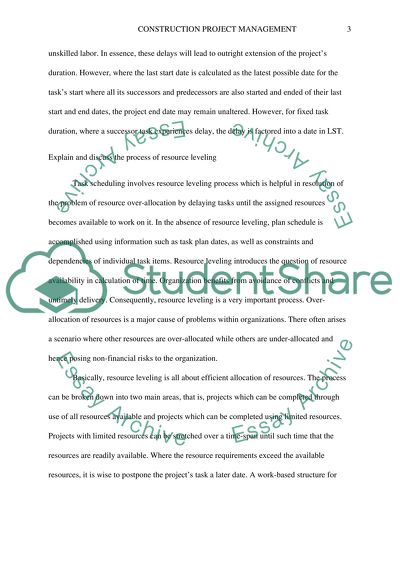 Construction Project Management and Civil Engineering