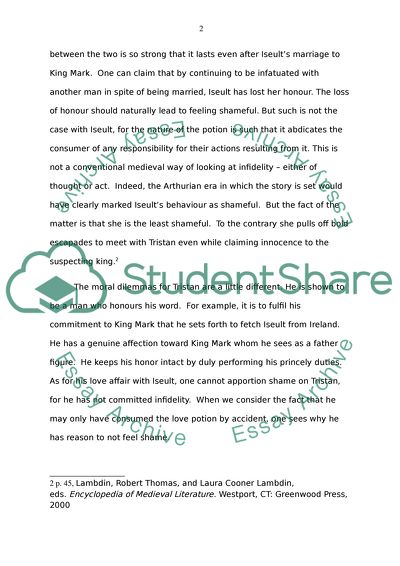 The Three Works of Literature are Treatises on Honour and Shame