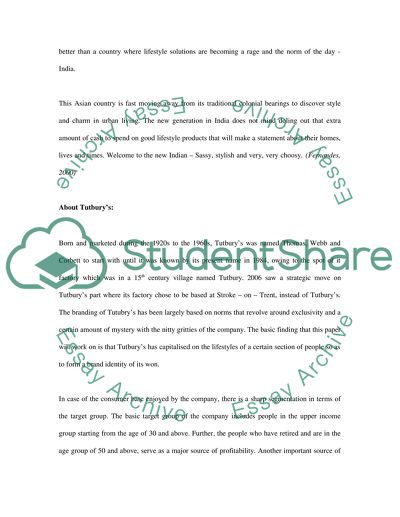 International Marketing Mix: Tutbury Crystal Analysis