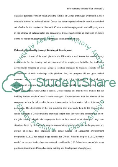 Industrial Psychology: Costco