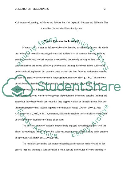 Collaborative learning