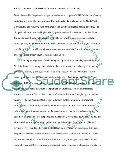 Prevention of Crime through Environmental Designs