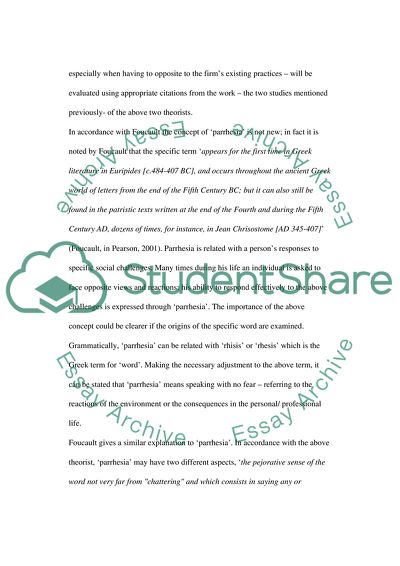 The Views of Foucault and Kafka in Relation to the Position of the Consultant