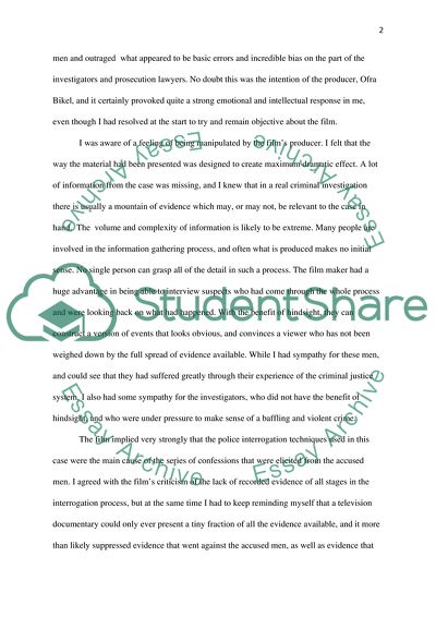 Analysis of the Documentary about Police Investigation