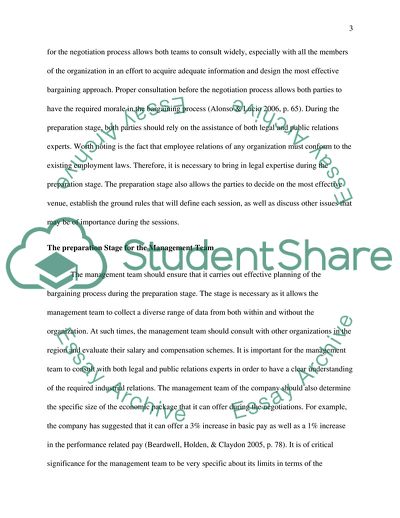 Negotiating Planning Exercise