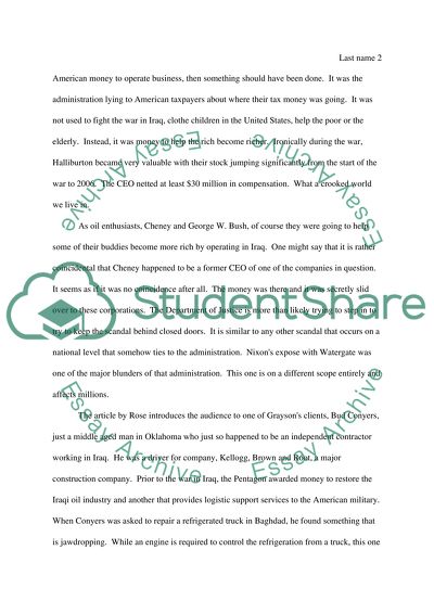 The People vs. the Profiteers by David Rose