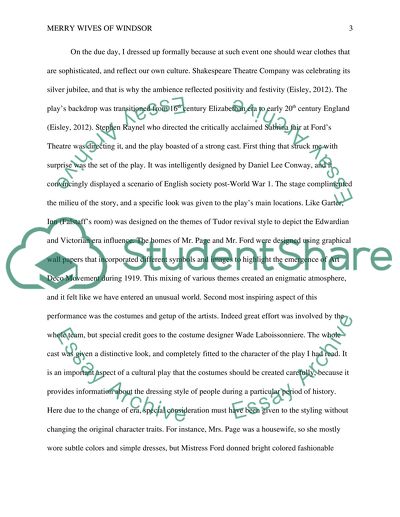 The Merry wives of windsor