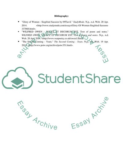 Second Coming by Yeats