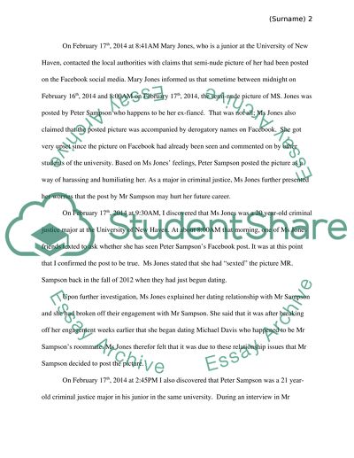 Facebook Investigation Scenario