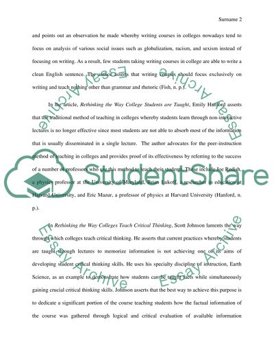 What colleges should teach