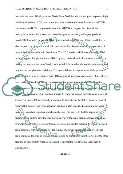 Use of Video in Secondary Science Education