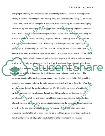 Grief Holistic Approach