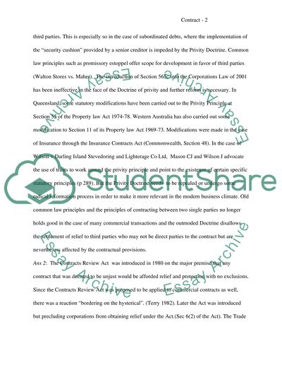 Contract Law Practice