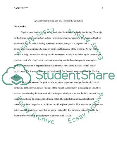 Physical Assesment Case Study # 2