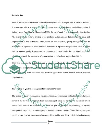 Quality Management in Business