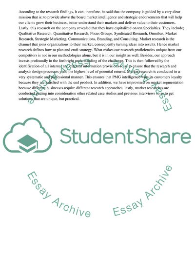 PMG Intelligence, a Strategic Marketing Agency