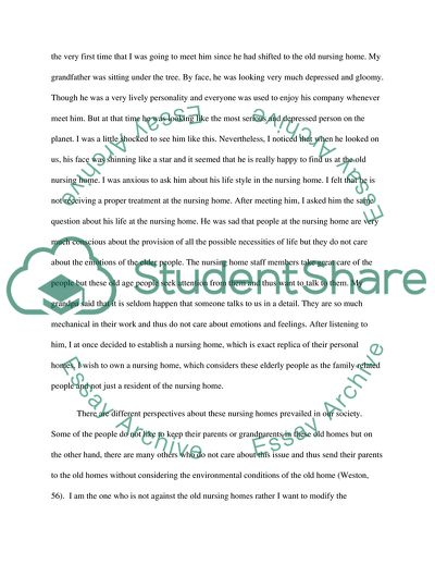 Making Ethical Change at the Old Age Nursing Homes