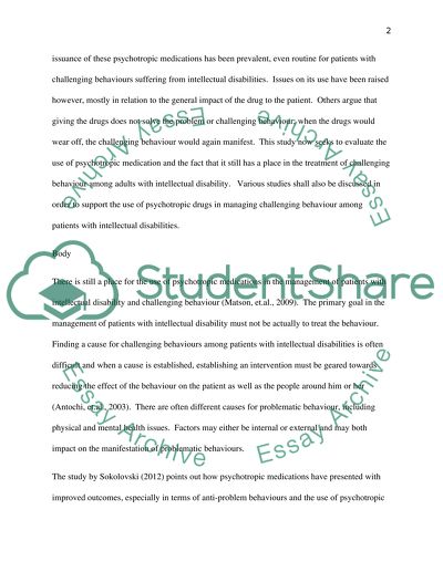 Psychotropic medicine essay 06 picture