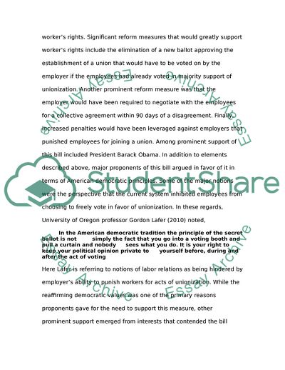 Labor Relations in the US