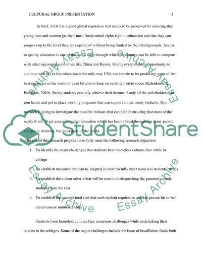 Cultural Group Presentation