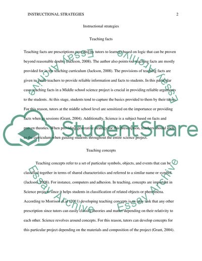 Instructional Strategies Concept Paper 2