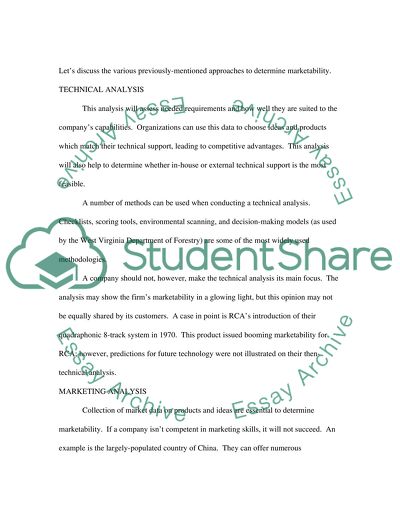 Methods Used to Analyze the Marketability of a Firm