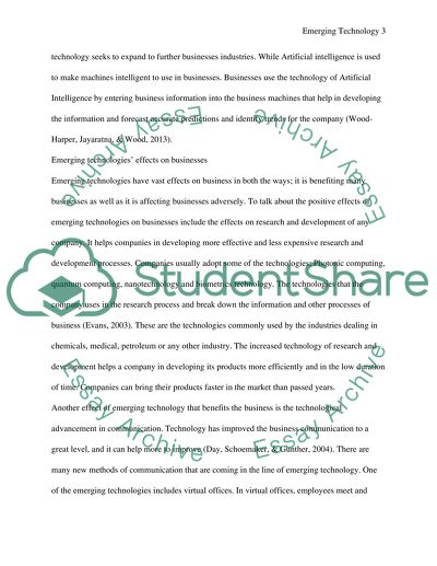 How Would Emerging Technologies Affect Businesses