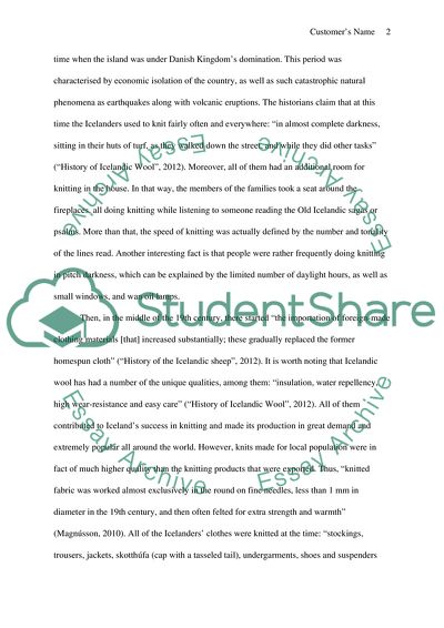 Knit of the 19th century in two different cultures