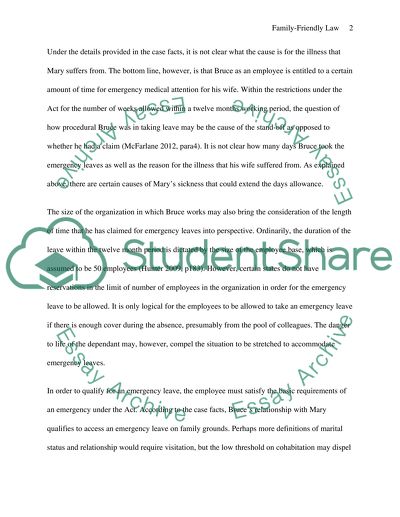 Legal Advice on Emergency Leaves