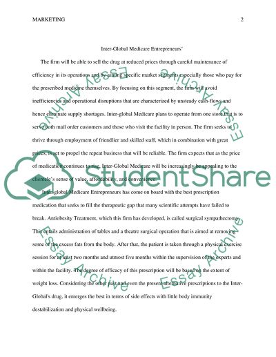 Operations of Inter-Global Medicare Entrepreneurs