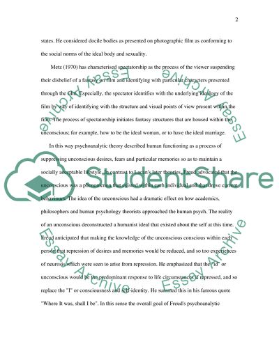 The Contributions of Psychoanalytic Theory to Film Theory and Visual Culture in General