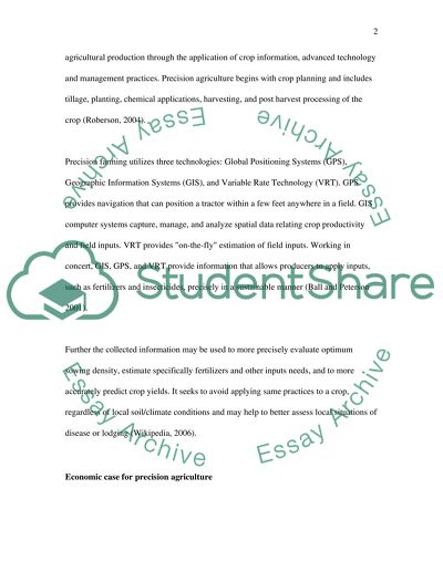Economic Case for Precision Agricuture Apply to Ireland