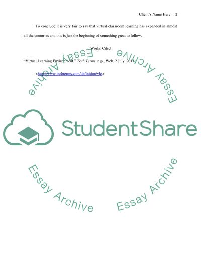 The expansion of virtual classroom learning