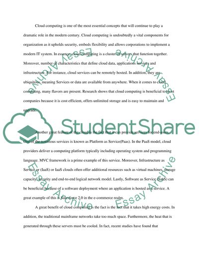 Cloud computing