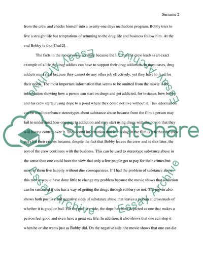 Analysis of Drugstore Cowboy Movie