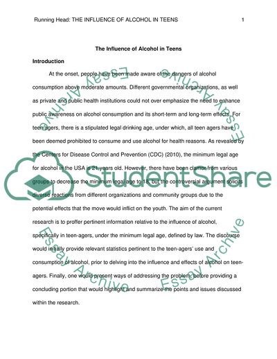 Solving of the Problem of Teenage Alcoholism and Drug Addiction