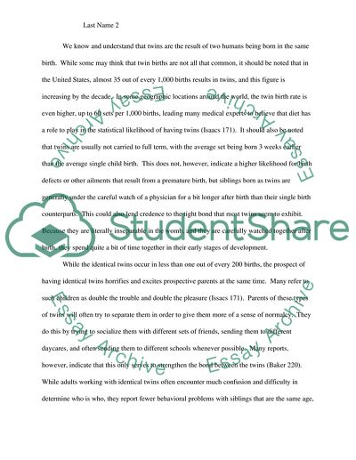 The Connection Between Twins