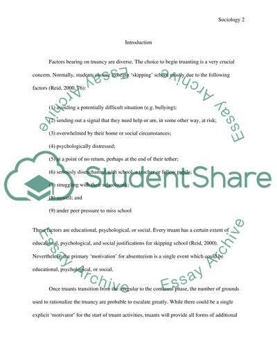 Truancy and Day time Burglaries