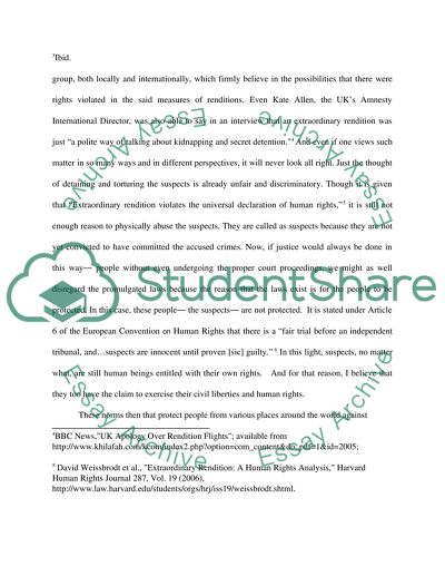 War on terrorism vs. Human Rights