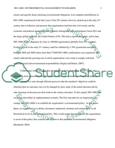 ISO 14001: Environment Management Standards