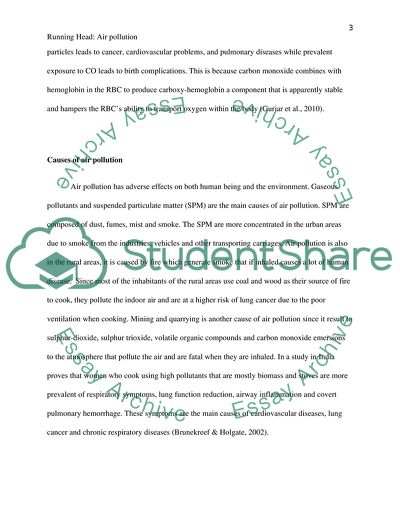 Health and Environmental Impacts of Air Pollution