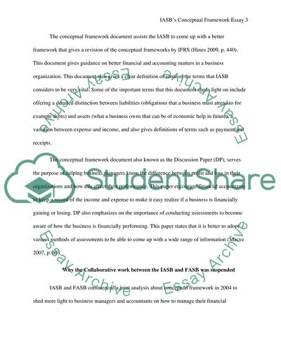 IASBS Conceptual Framework