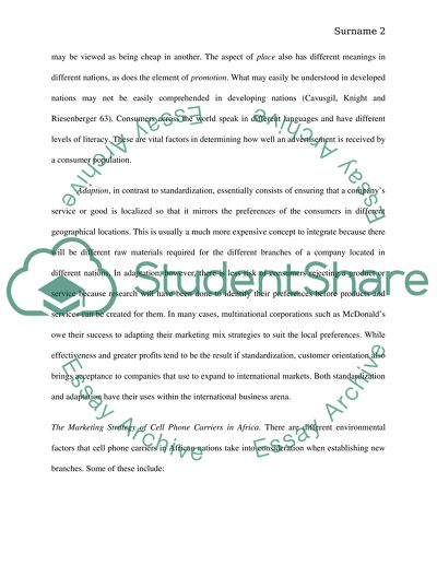 International marketing