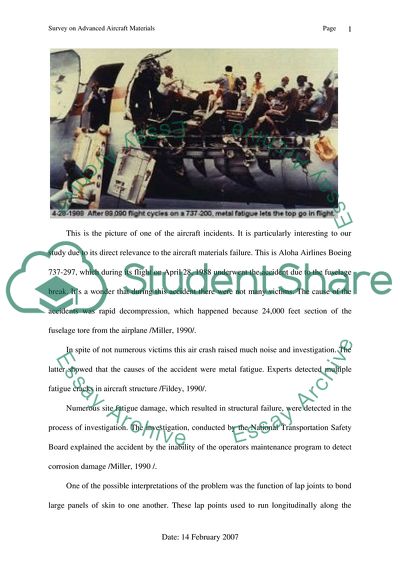 Survey on Advanced Aircraft Materials