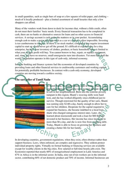 Economic Portfolio - Development economics