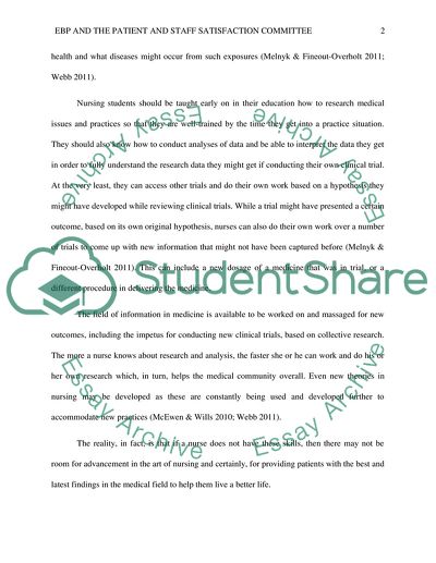 Importance of the Patient and Staff Satisfaction (PASS) Committee