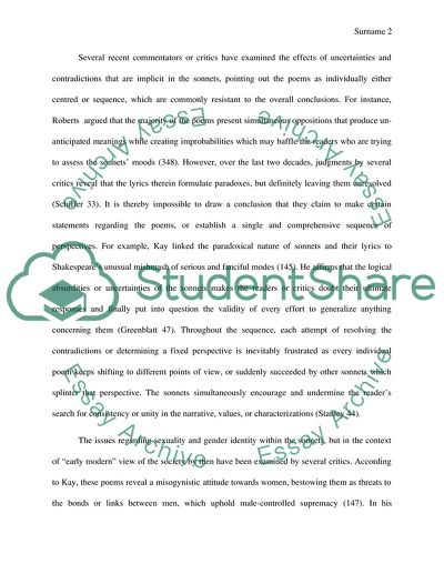 Narcissism and Misogyny in Shakespeares Sonnets