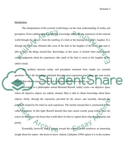 Understanding the External World and Commercialization of Culture