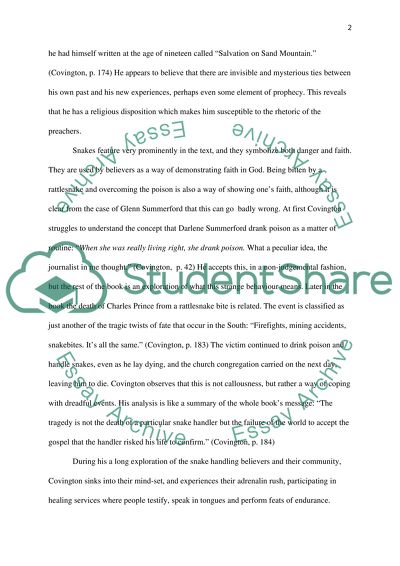 The Book Salvation on Sand Mountain Snake Handling and Redemption in Southern Appalachia