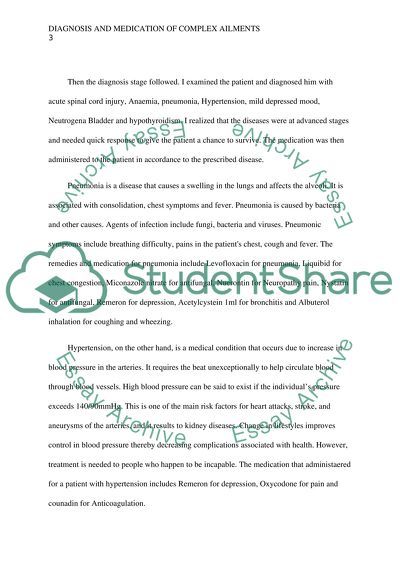 Diagnoses, Medication and Treatment of a Patient with Complex Ailments